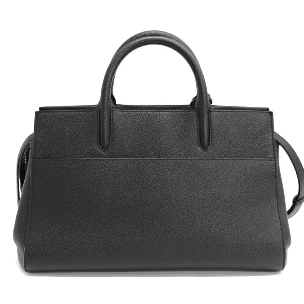 Saint Laurent Paris Cabas Rive Gauche Handbag Black Leather - Picture 3 of 9